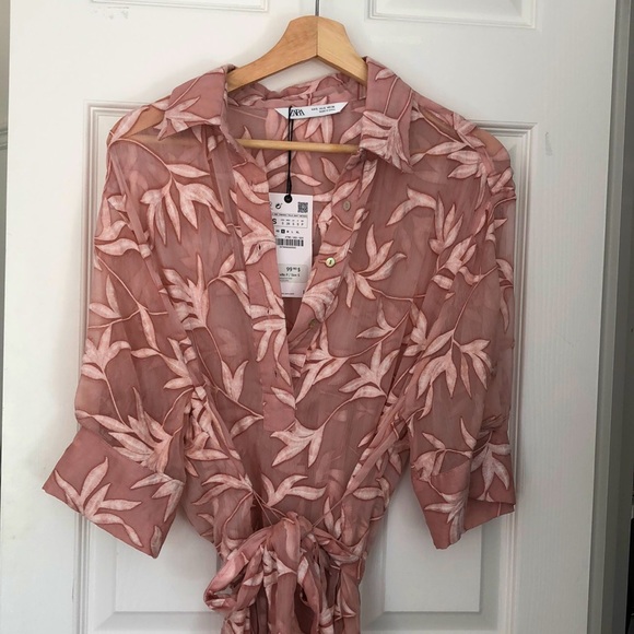 🌱 NEW Zara Floral Dress - Picture 3 of 7